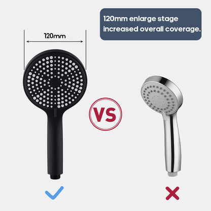 Decaura Hand Held Shower Head 3/4/5-Mode Spray Bathroom Round/Square Bathroom