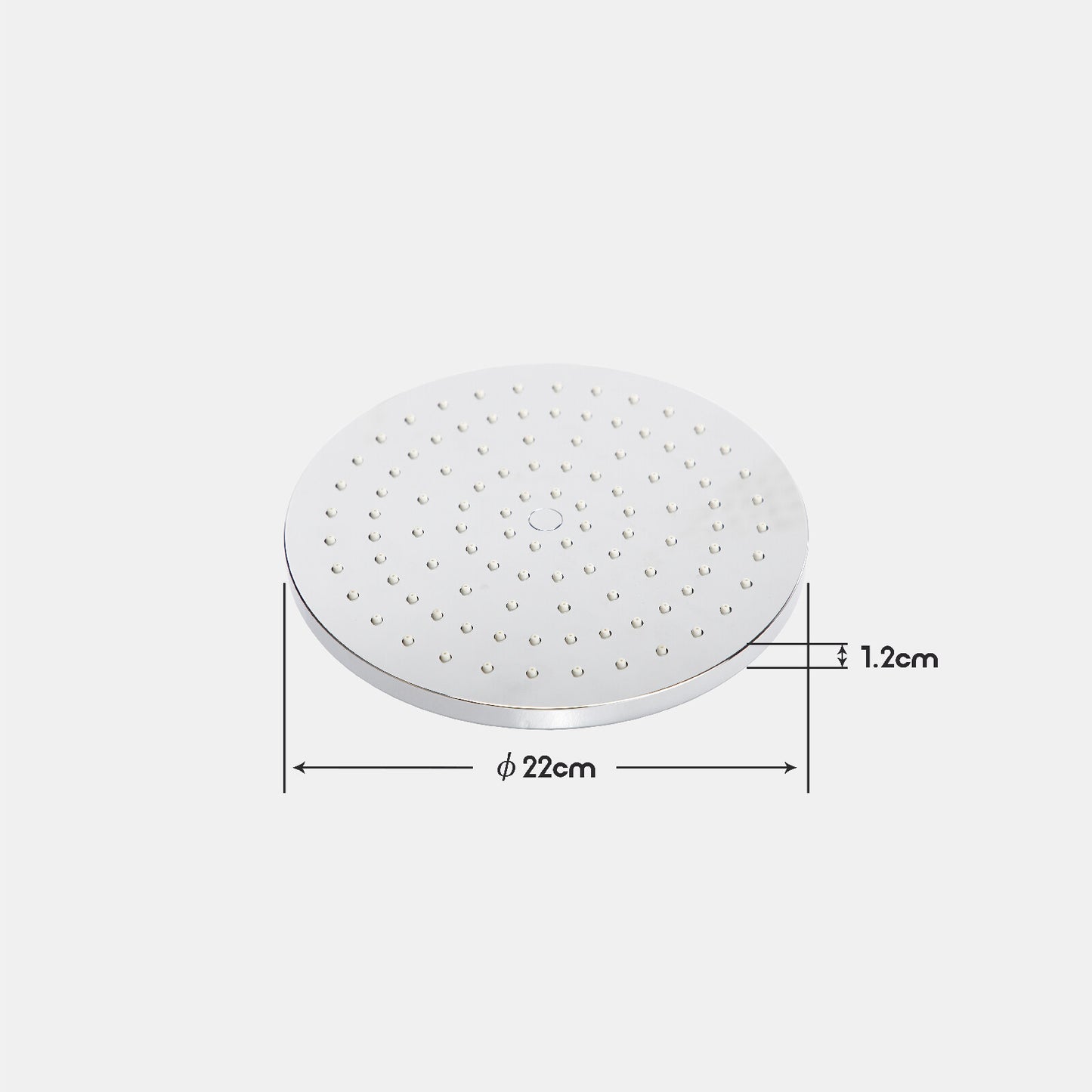 Decaura Rain Shower Head Gooseneck Shower Arm Chrome/Black Round/Square