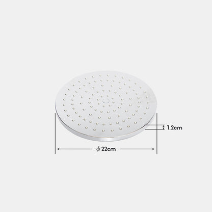 Decaura Rain Shower Head Gooseneck Shower Arm Chrome/Black Round/Square