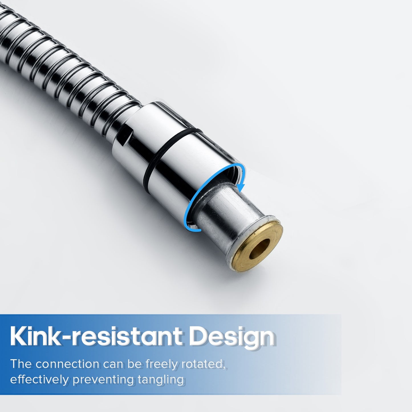 Watermark Flexible Shower Hose 2m Stainless Steel Chrome Bathroom