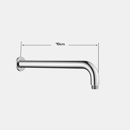 40cm Shower Arm Extension Wall Mounted round Chrome for Rain Shower Head
