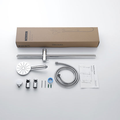 Decaura Hand Held Shower Head On Sliding Rail Set Shower Mixer Tap Wall Tapware