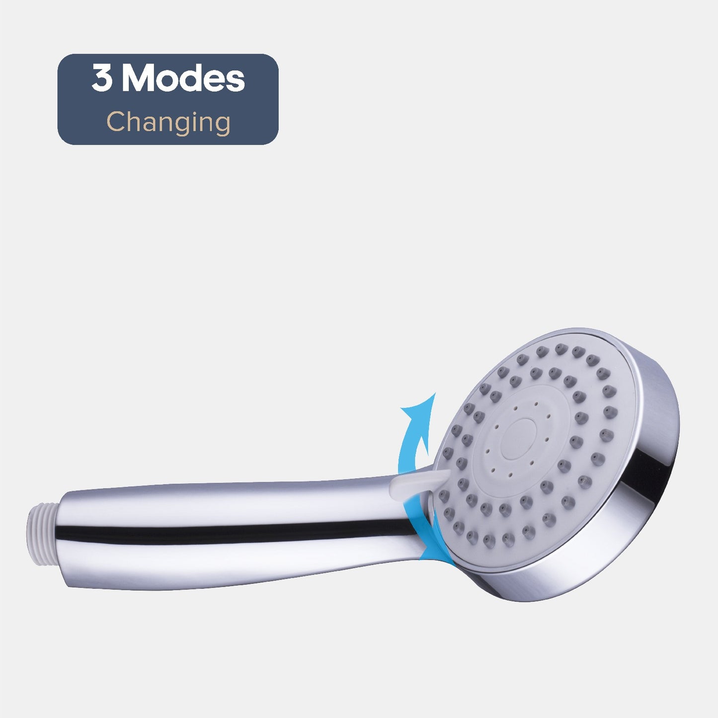 Decaura Hand Held Shower Head 3/4/5-Mode Spray Bathroom Round/Square Bathroom